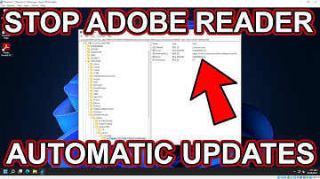 How To Stop Adobe Acrobat Reader Automatic Updates - Turn Off Disable Auto Updates - Windows 10 & 11