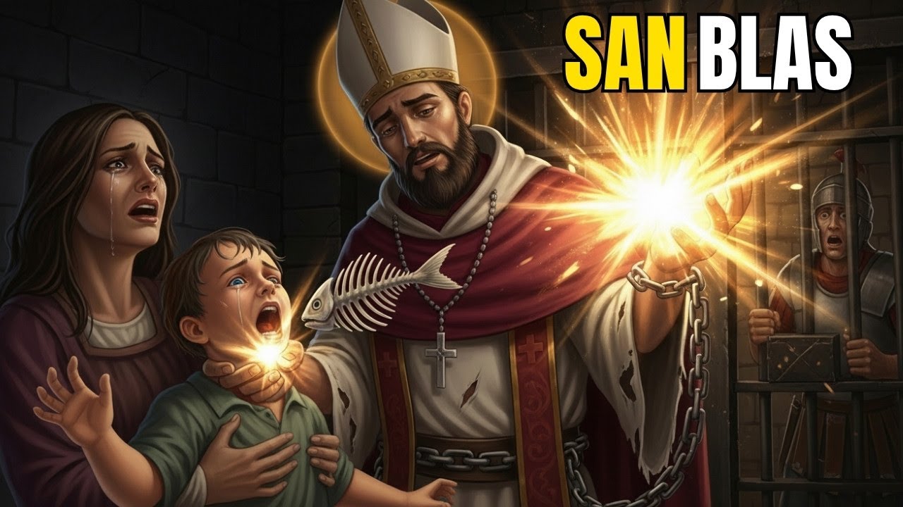 🦴 SAN BLAS: El Obispo que SALVÓ a un Niño Ahogándose en PRISIÓN Horas Antes de Morir ✝️