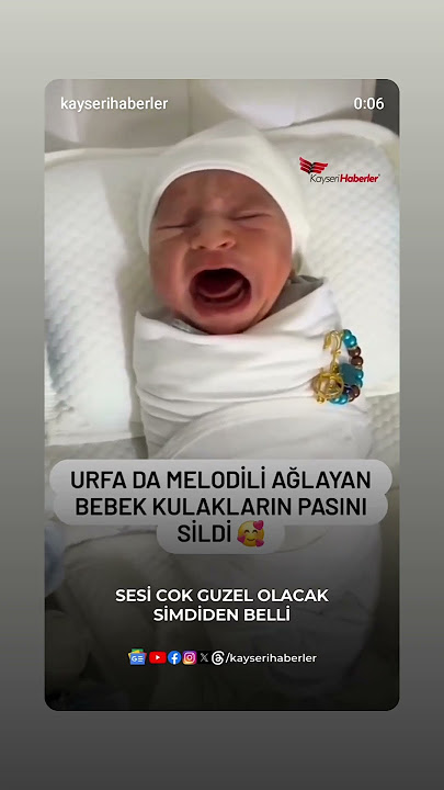 Urfalı olmak küçük yaşta belli olur. ağlaması bile ritimli #urfa #bebek