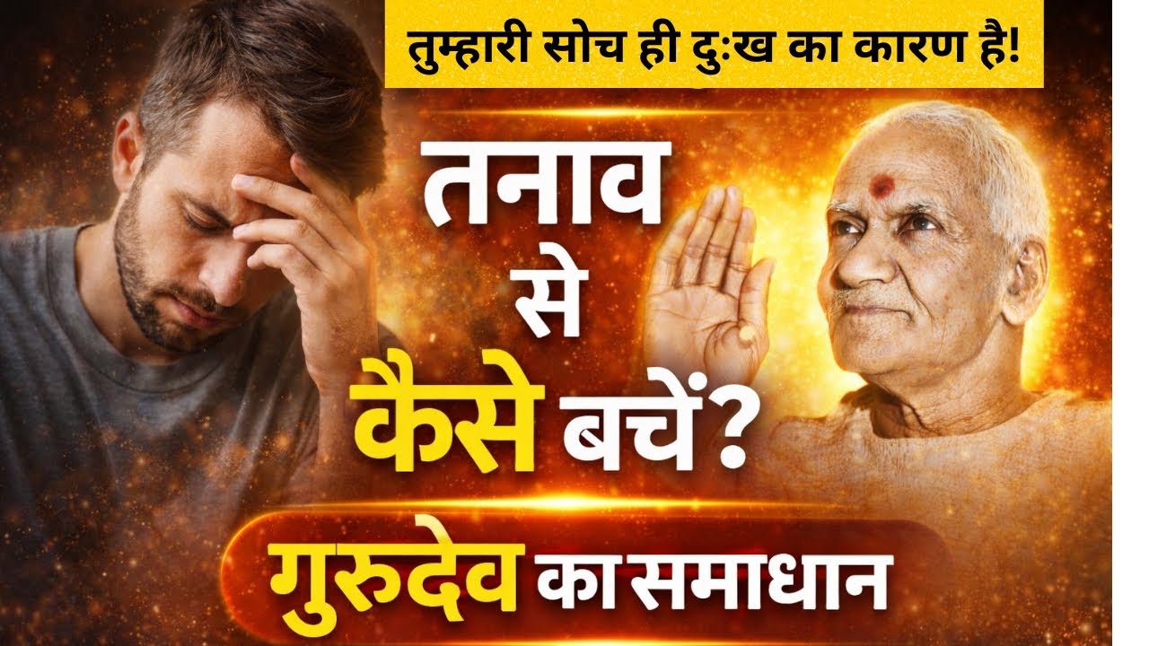 तनाव और डिप्रेशन से कैसे बचें? गुरुदेव का सिद्ध समाधान | Man Ko Kaise Sambhalein