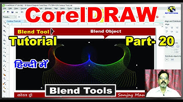 How to use Blend Tool with Complete Property Function in CorelDraw X-7,6,5,4,3 |Hindi/Urdu| # 20