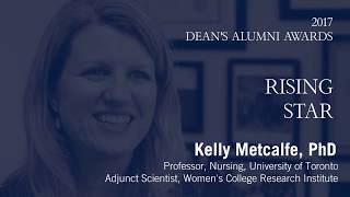 2017 Dean's Alumni Awards — Kelly Metcalfe, Rising Star
