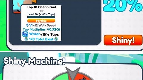Making My Ocean God Shiny | Roblox Tapping Simulator
