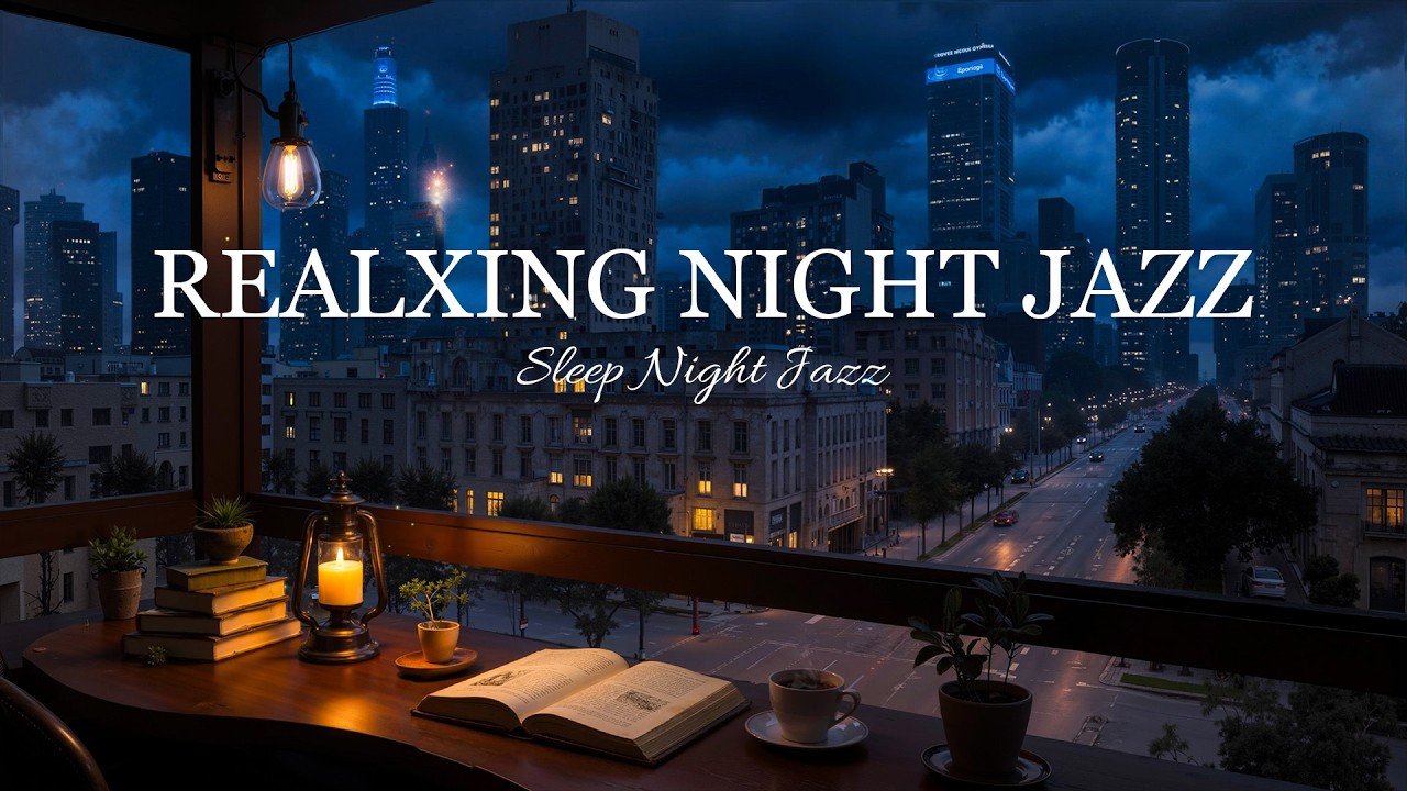 Relaxing Night Jazz & Smooth Jazz Instrumental Music for Stress Relief ~ Soft Background Music