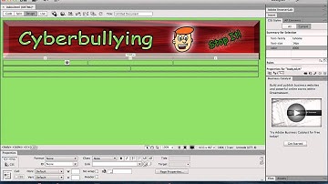 Intro to Dreamweaver, tables & inserting images