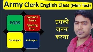 English for ARMY CLERK/AIRFORCE/NDA/IBPS || PQRS,COMMON ERROR,SYNONYMS || ONEPLUS DEFENCE ACADEMY