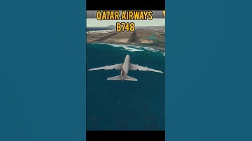 Majestic Qatar Airways Boeing 747-8 Landing | Powerful Jumbo Touchdown View 🛬✨ #shorts