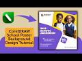 CorelDRAW School Poster Background Design Tutorial