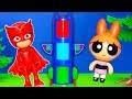 Powerpuff Girls Say Oops with the PJ Masks Transforming Tower