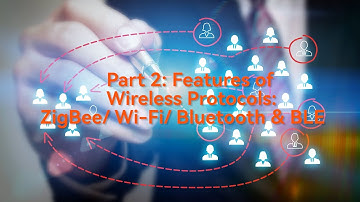 Features of Wireless Protocols ZigBee/WiFi//Bluetooth & BLE