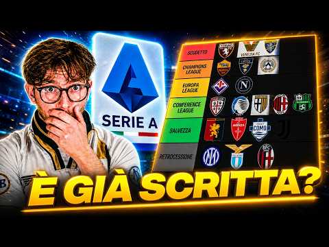 Video Match Analyst SVELA La CLASSIFICA Serie A 26/27! Chi Vincerà? | Tier list Serie A 26/27
