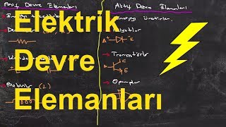 Elektrik Elektronik Mühendisliğine Giriş Ders 2;Elektrik Devre Elemanları (circuit components)