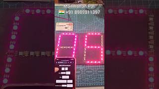 How to make Pixel LED seven Segment wireless scoreboard by Manmohan Pal