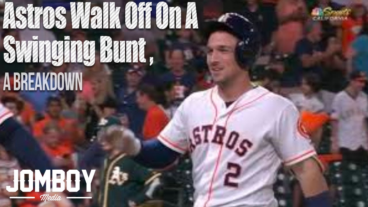 Astros walk off on a swinging bunt, a breakdown