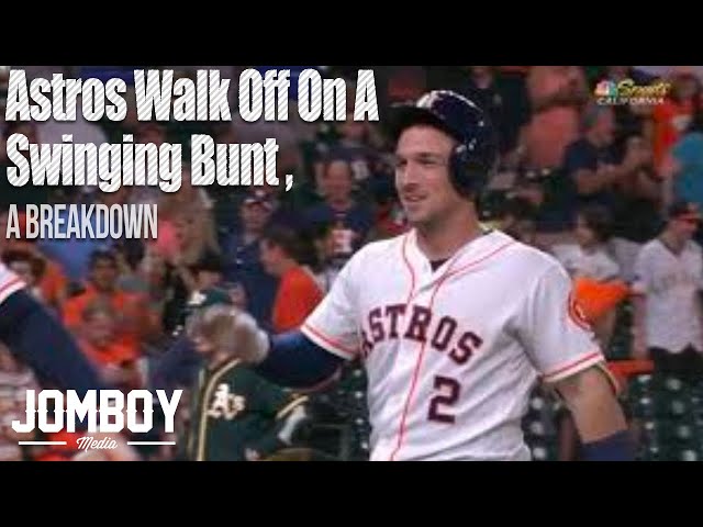 Astros walk off on a swinging bunt, a breakdown