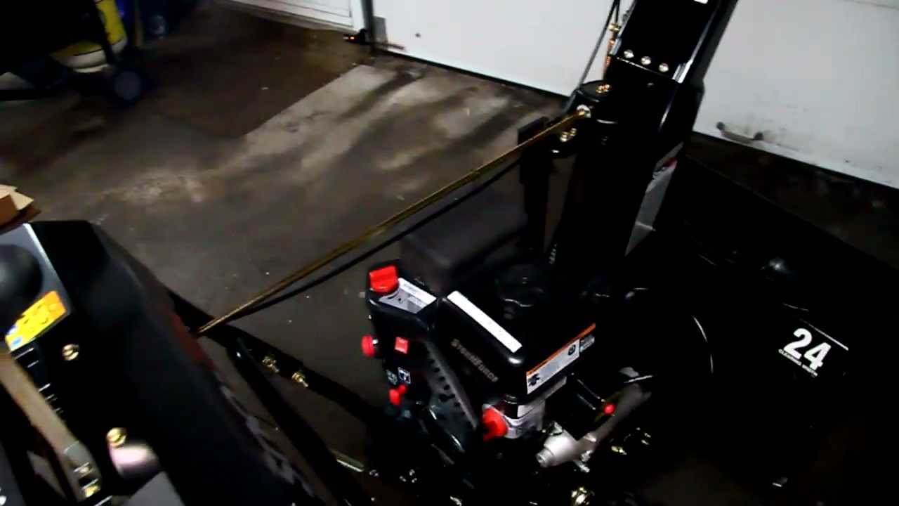 Manual Start of the Sno-Tek 24E Snow Blower by Ariens - YouTube