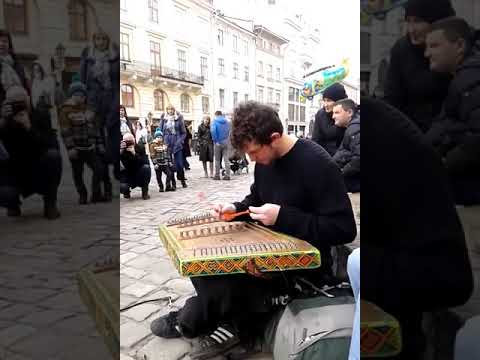 Amazing Ukrainian dulcimer music by Petro Skazkiv. Amazing Ukrainian street music. Ethnic music