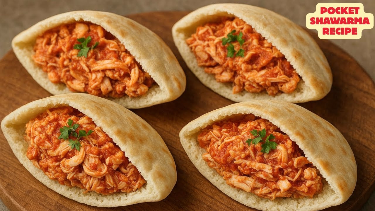 ⁣Pita bread pockets Shawarma recipe /This is how you feed children who don't want to eat vegetab