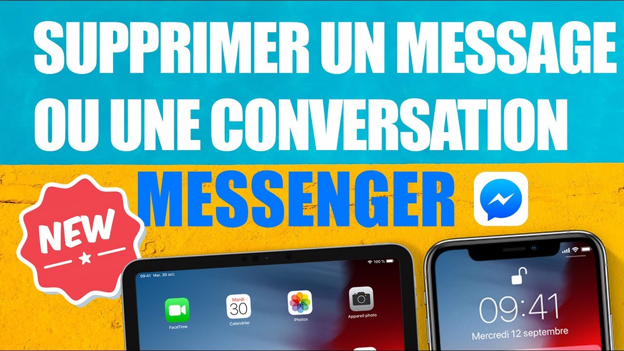 Supprimer une conversation / message dans Messenger 2019 + bloquer