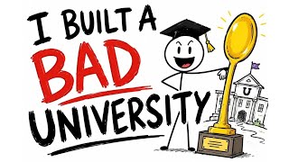I Built a University Using Only Bad Ideas