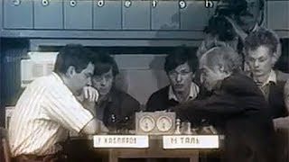 Grandmaster Mikhail Tal and Sasha Gorelikov a Leningrad schoolboy