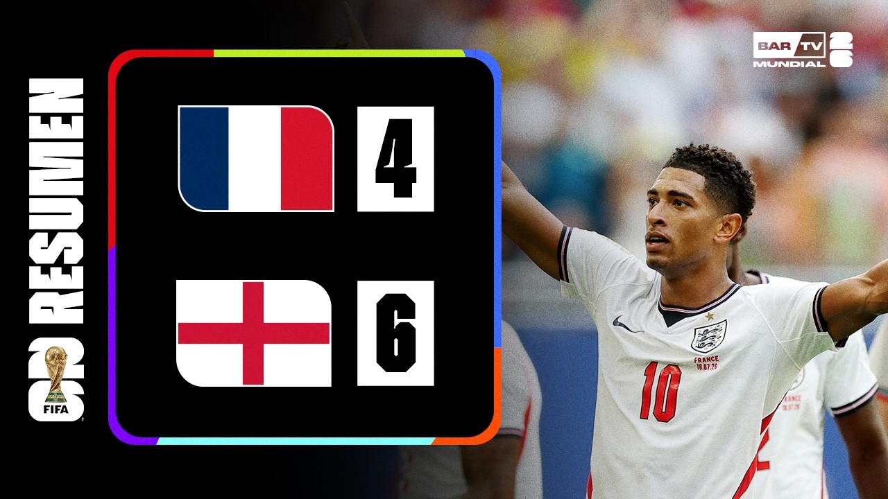 Francia 4 – 6 Inglaterra | Resumen Copa Mundial de la FIFA 2026™
