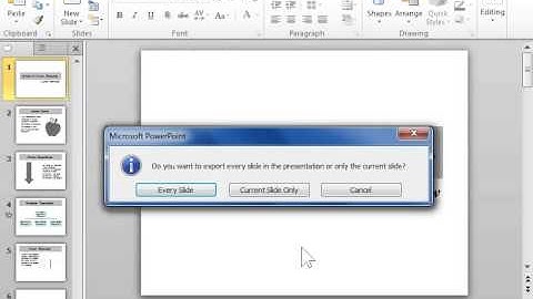 PowerPoint 2010 Save a Slide as a Picture