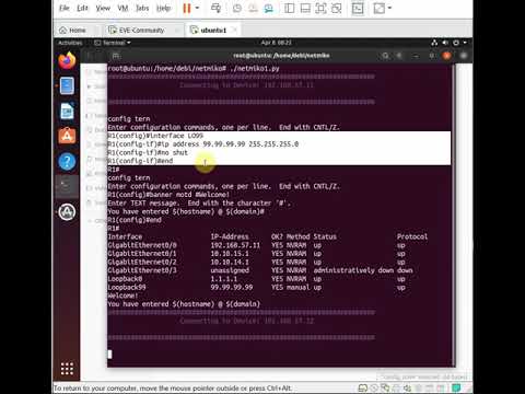 Netmiko: Send Configurations