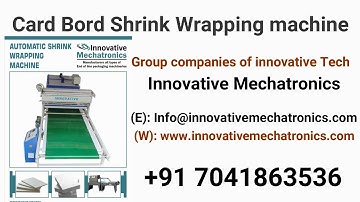 card board shrink wrapping machine | paper shrink packing machine