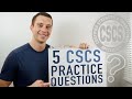 5 CSCS Practice Questions! (NSCA CSCS Exam Preparation)