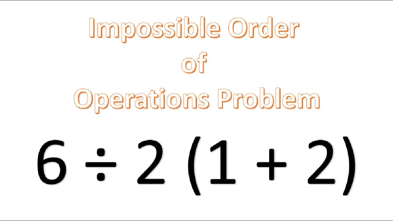 problem solving using order of operations