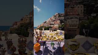 Positano:where colorful cliffs to meet crystal blue waters, creating a picturesque Italian paradise😍