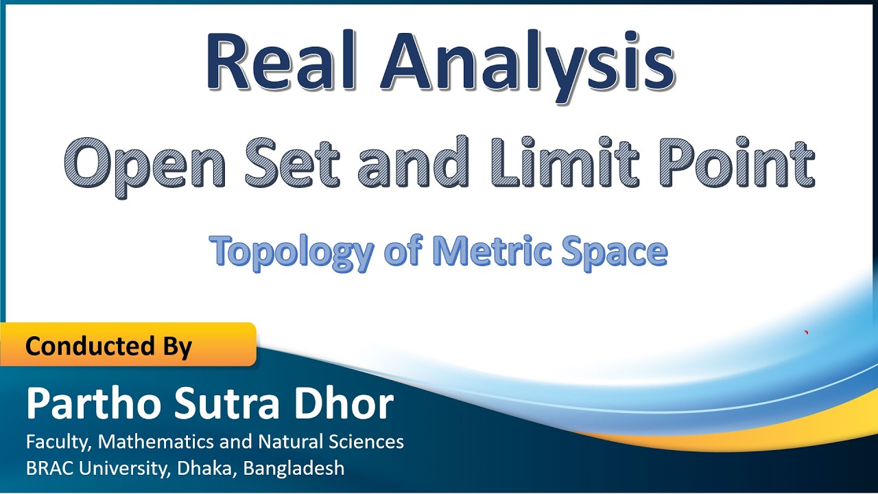 Open Sets and Limit Point | Real Analysis II - YouTube