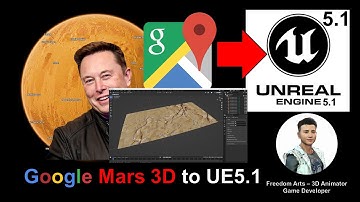 Google Mars 3D to Unreal Engine 5.1 Terrain - Full Tutorial