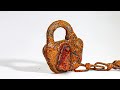 Abandoned 75 Year Old Rusty Train Lock…Extreme Restoration!