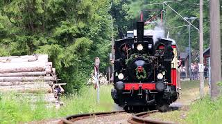 100 Jahre Oberweißbacher Bergbahn, Lok LUCI auf der Flachstrecke