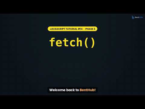 JavaScript fetch Explained: async/await, JSON & try/catch | JavaScript Tutorial #14