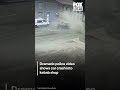 Dramatic police video shows car crash into kebab shop