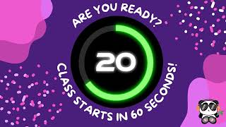 60 Second Classroom Timer with Relaxing Music | Next Class Starts in 1 Minute