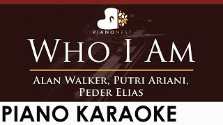 Alan Walker, Putri Ariani, Peder Elias - Who I Am - HIGHER Key (Piano Karaoke Instrumental)