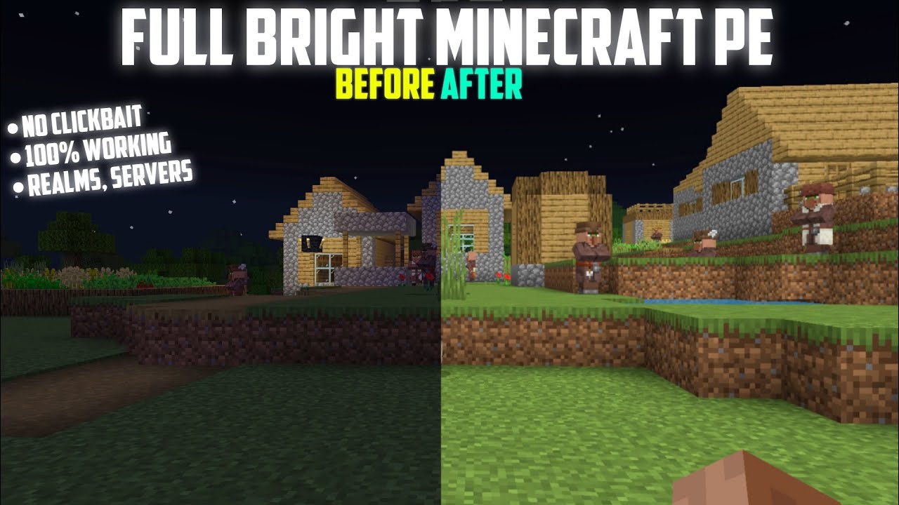 How To Enable Night Vision In Minecraft PE Latest Version Without