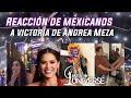 Reacción de Mexicanos a victoria de Andrea Meza en MISS UNIVERSO