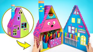 How To Make Colorful Desk Organizer For School Supplies!🏡✏️ How To Make Colorful Desk Organizer For School Supplies!🏡✏️