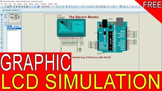 Arduino Graphical LCD Display | Interfacing GLCD With Arduino | GLCD Library | Proteus Simulation