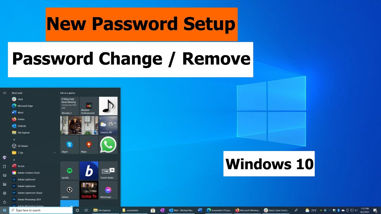 How to Change, Add, or Remove Windows 10 Password | Laptop & PC ...