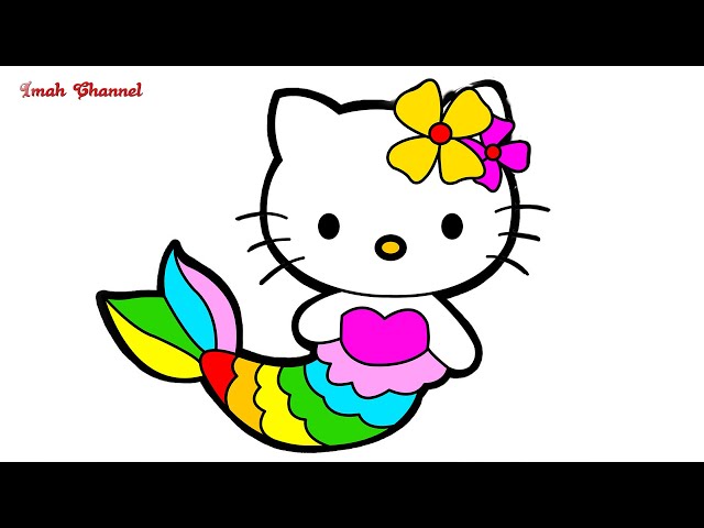 How To Draw Mermaid Hello Kitty, Step by Step, Drawing Guide, by Dawn -  DragoArt