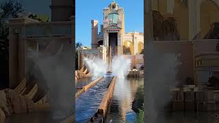 Warning you get wet! Journey to Atlantis SeaWorld Orlando #shorts #seaworld #rollercoaster