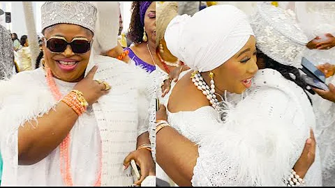 Princess Kolade's Entrance To Ooni's Brother's Birthday As Ooni Of Ife's Two Wives Welcome Her