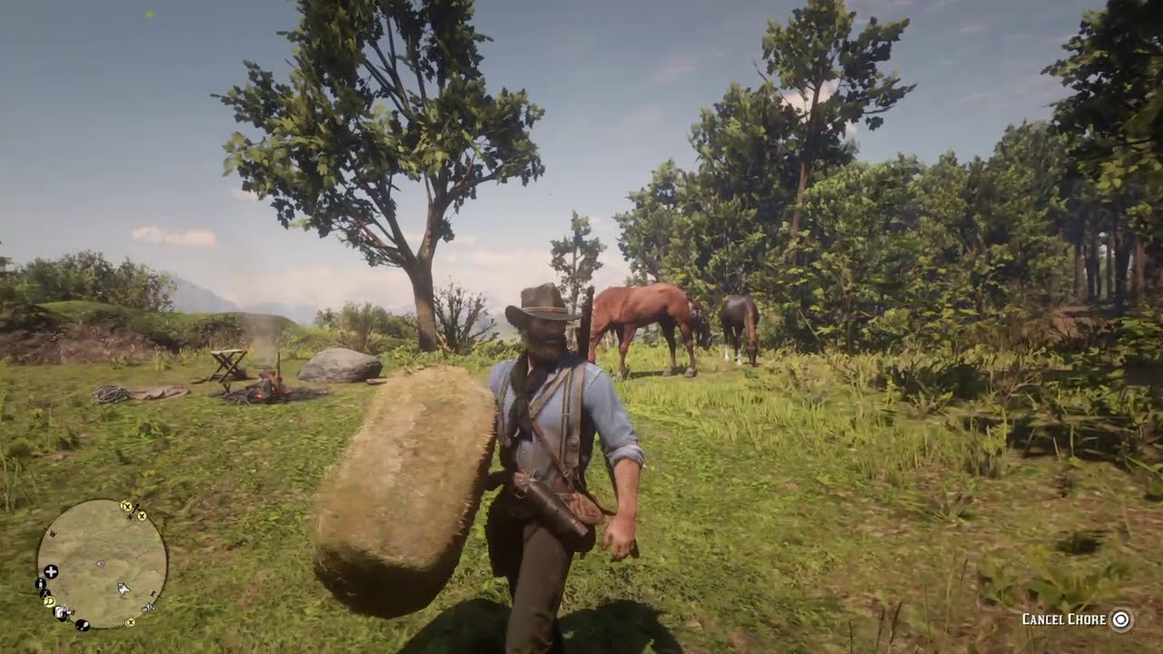 Arthur Morgan bale of hay glitch Red Dead Redemption 2 - YouTube