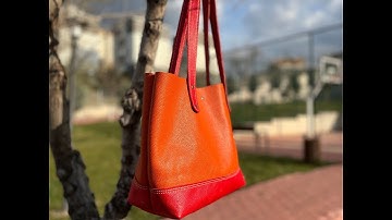 Making  a Leather Tote  Bag , PDF Pattern, by #vikingsleatherdesign